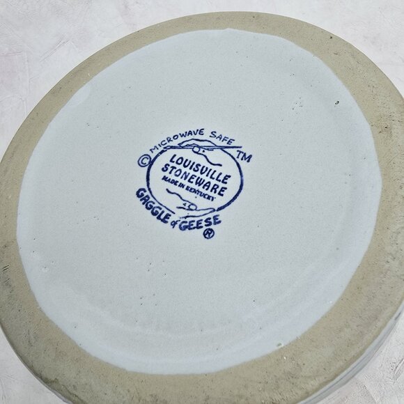 Vtg Set Of 3 Louisville Stoneware Gaggle of Geese Goose Canisters No Lids 6.5" - Picture 12 of 15